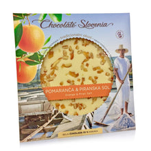 Load image into Gallery viewer, White chocolate with sea salt and orange 135g