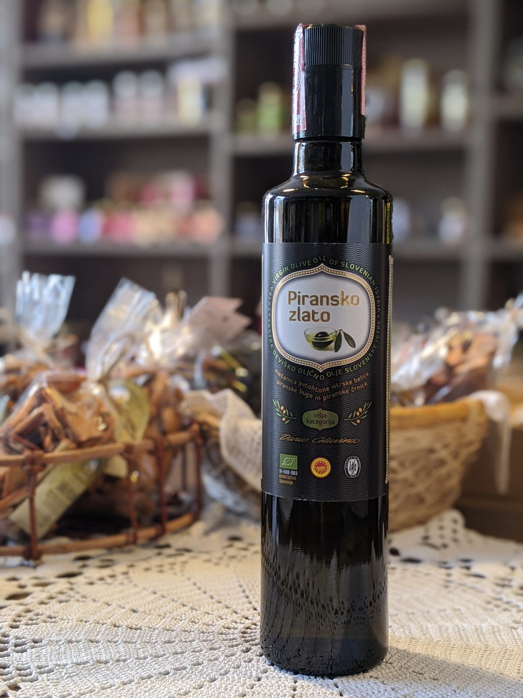 Ekstra deviško oljčno olje Slovesnke Istre 500ml, 100ml - zaščitena označba porekla