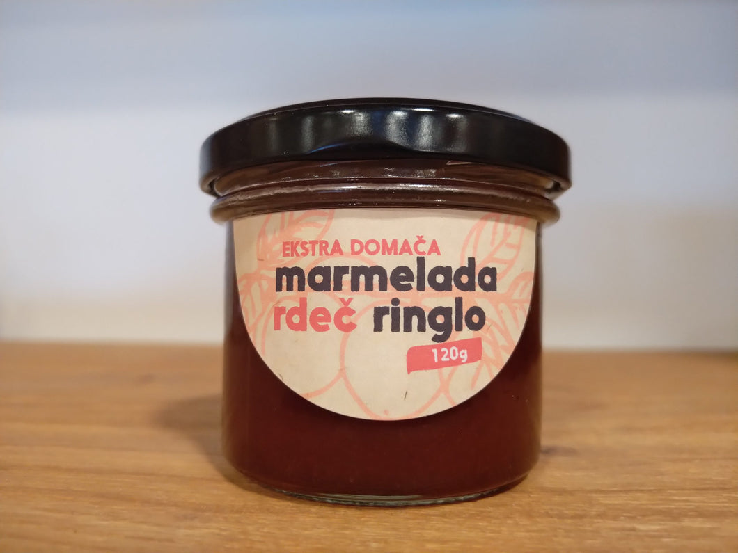 Ekstra domača marmelada – rdeč ringlo 120g
