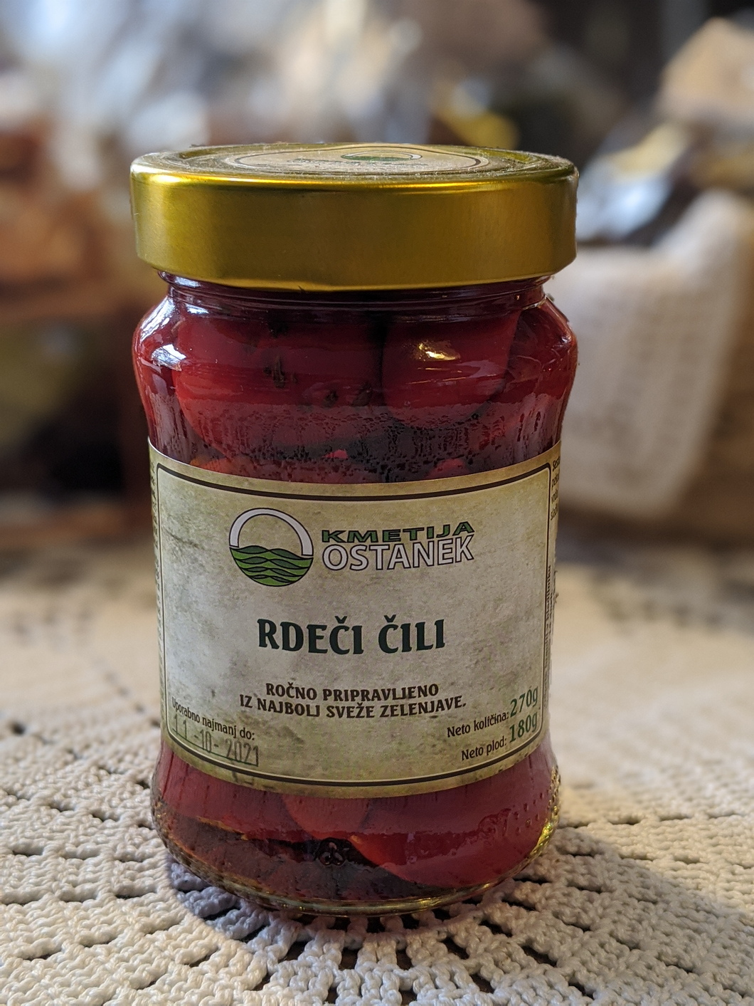 Pickled red chili 270g