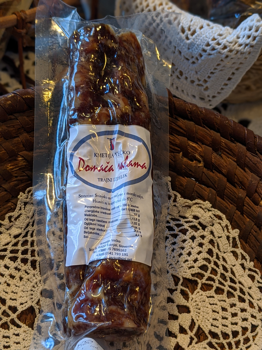 Hausgemachte Salami-trocken 220g-250g