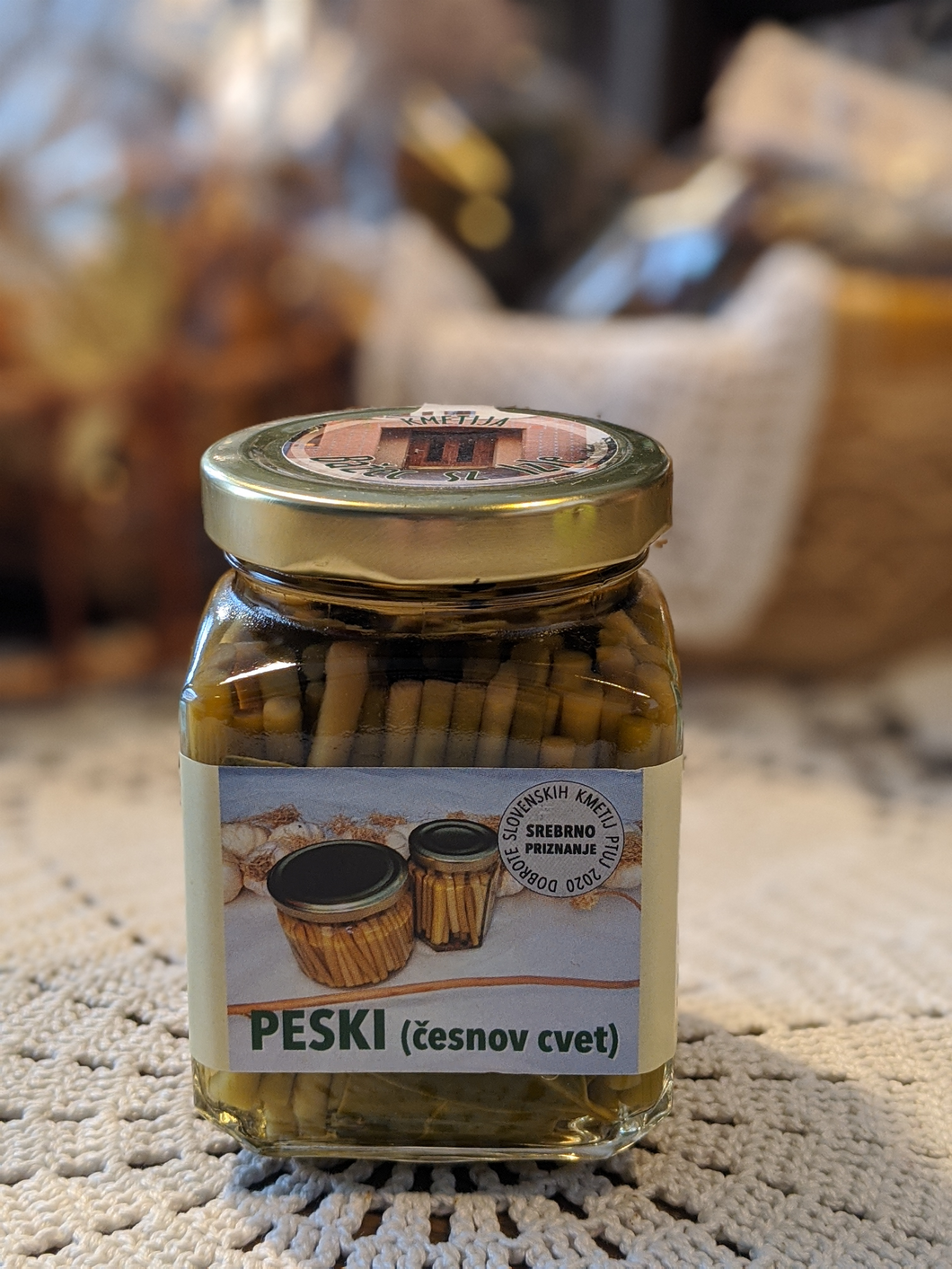 Česnov cvet - peski 210ml