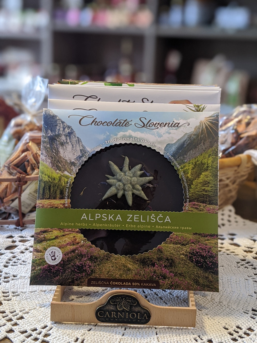 Schokolade Slowenien - mit Alpenkräutern 135 g
