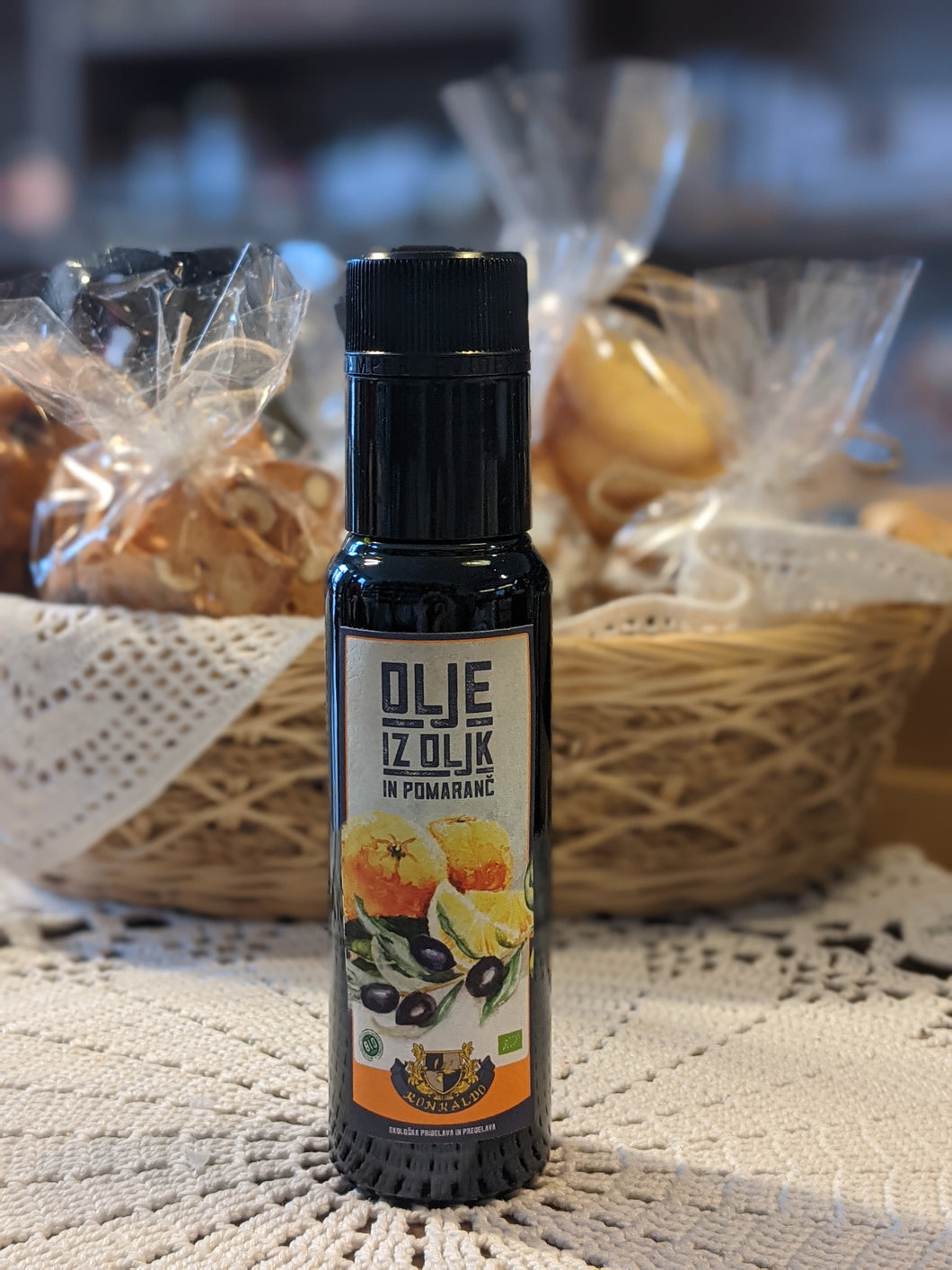 Natives Olivenöl extra mit Orangengeschmack 250ml, 100ml