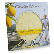 Bild in Galerie-Viewer hochladen, Schokolade Slowenien - Zitrone, Piransalz 135 g
