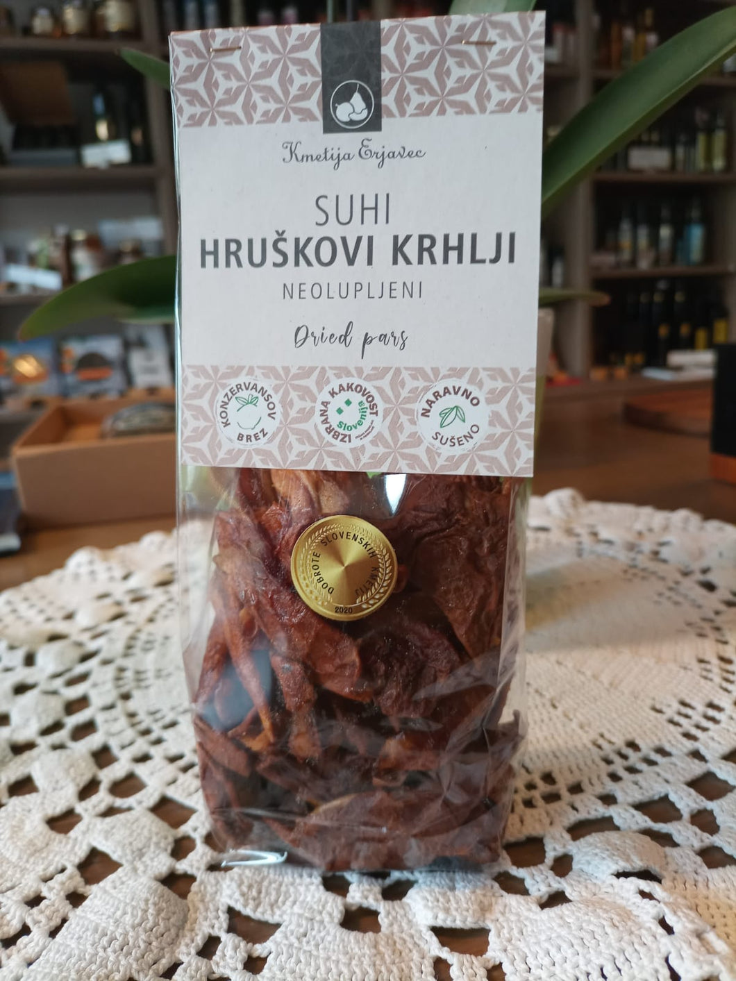 Unpeeled pear chips 200g