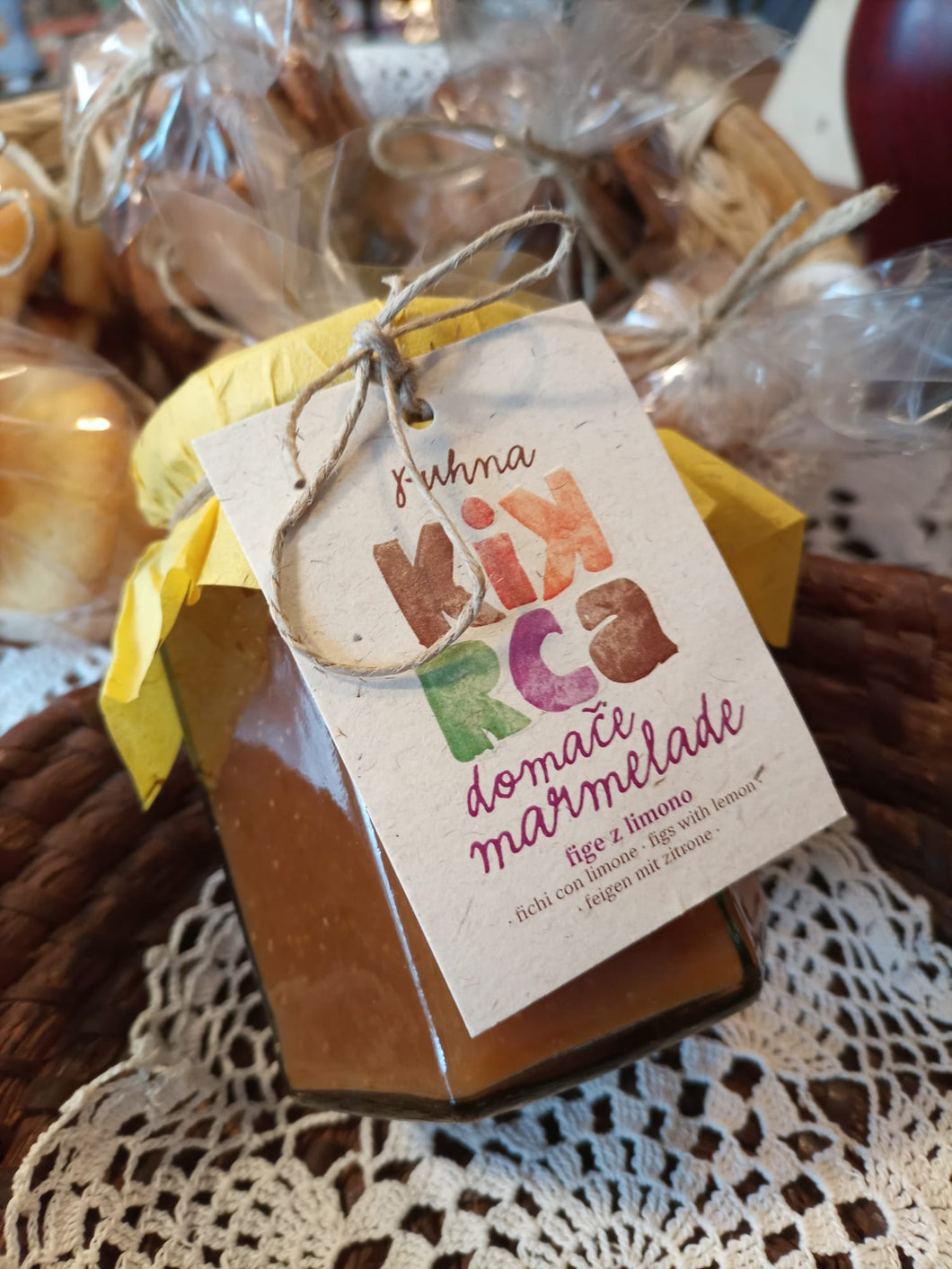 Domača marmelada iz fig in limone 300g