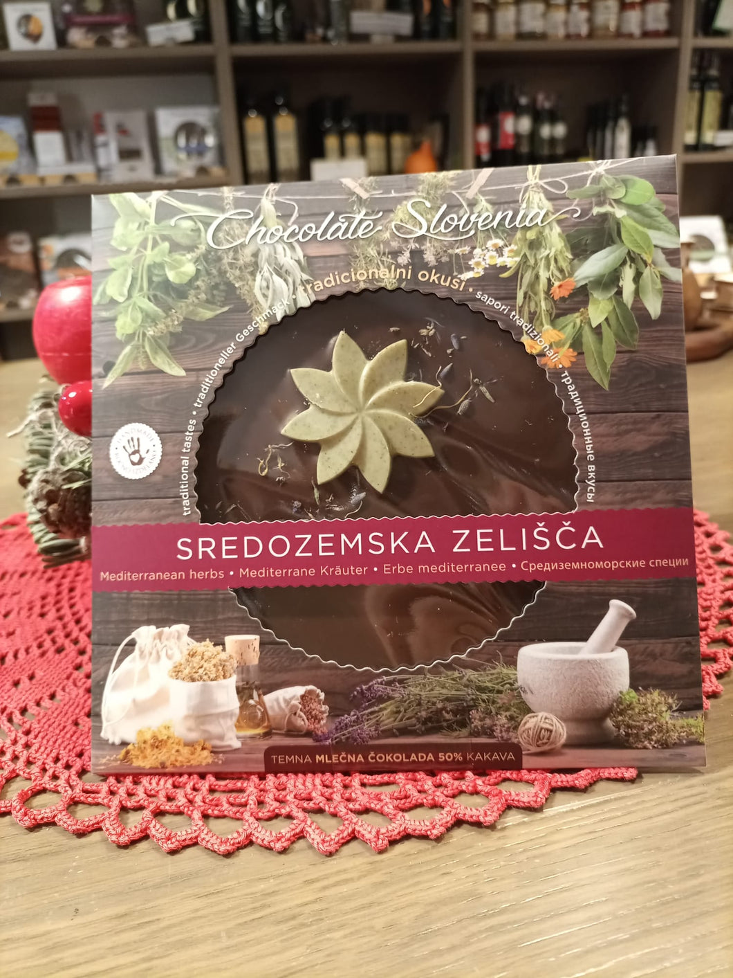 Čokolada s sredozemskimi zelišči 135g