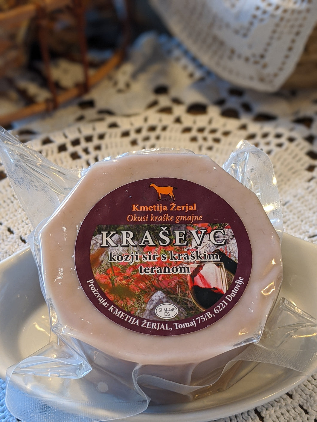 Goat cheese with karst teran 360 g