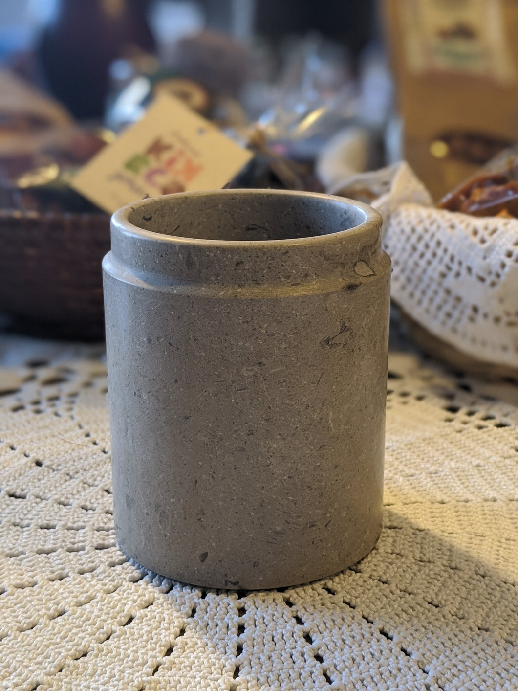A stone pot