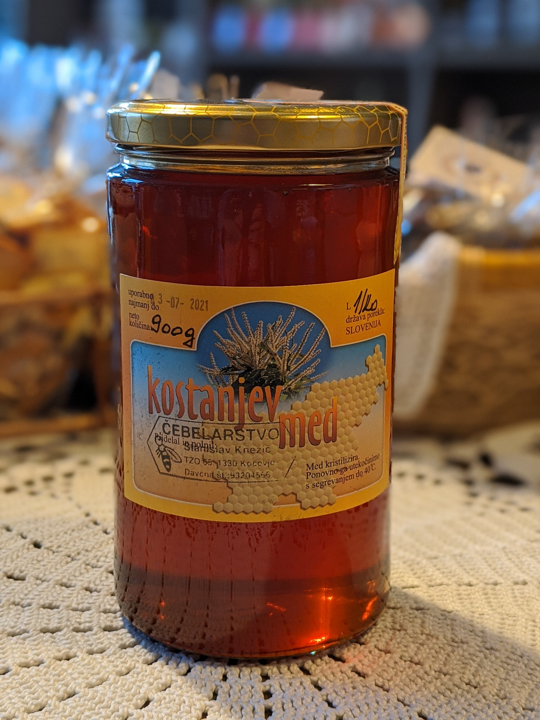 Chestnut honey 900g, 450g